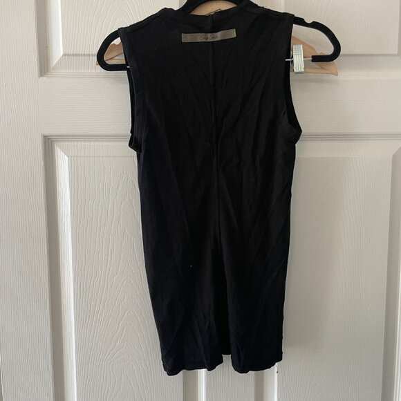 Enza Costa | Supima Sleeveless U Tank - Picture 3 of 4